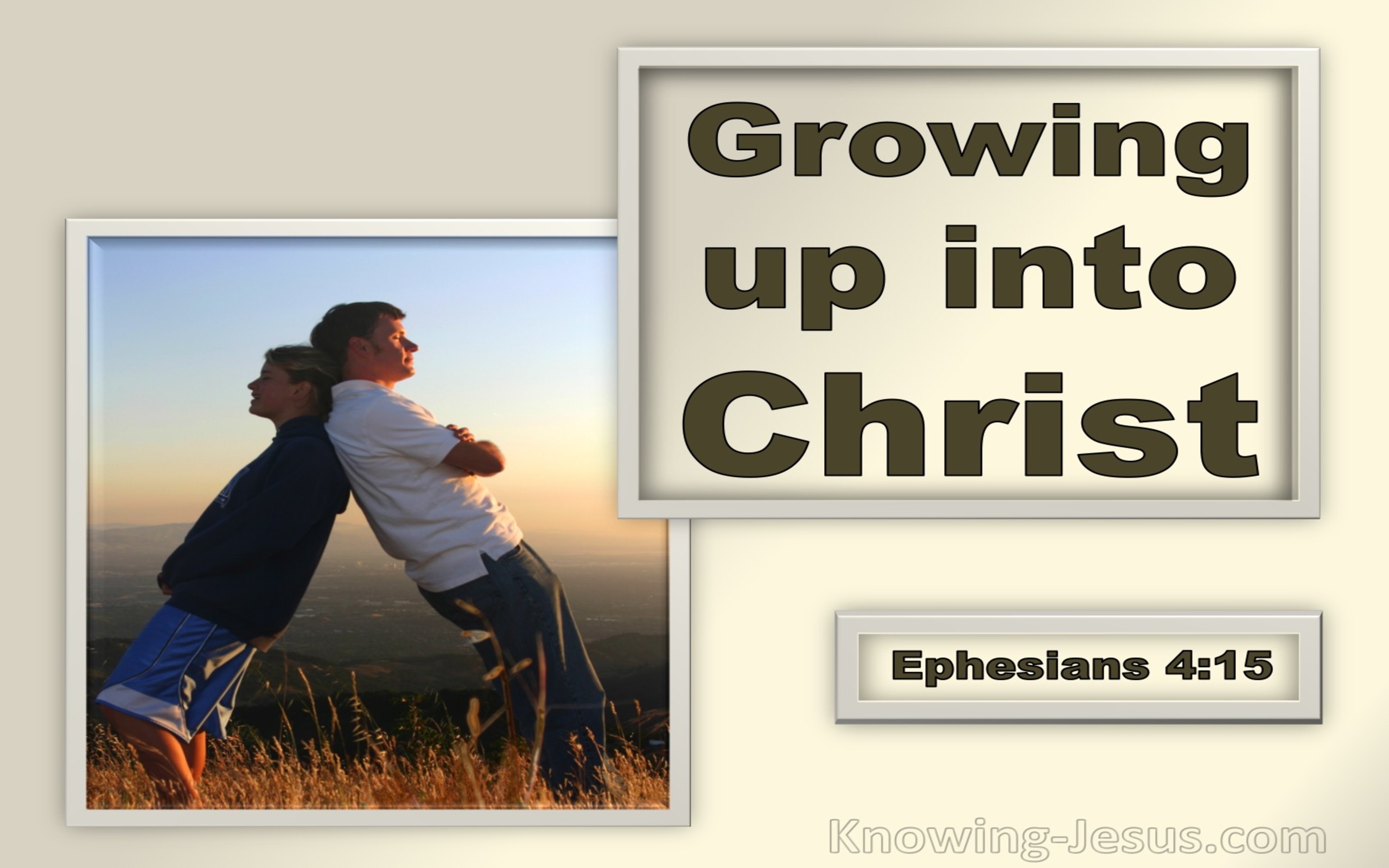 Ephesians 4:15 Speaking The Truth In Love (brown)